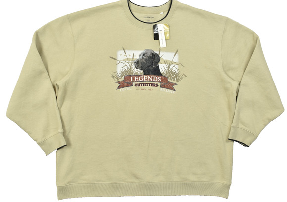 croft & barrow Other - Croft & Barrow XXL Legends Outfitters Tan Embroidered Lab Dog Fleece Sweatshirt